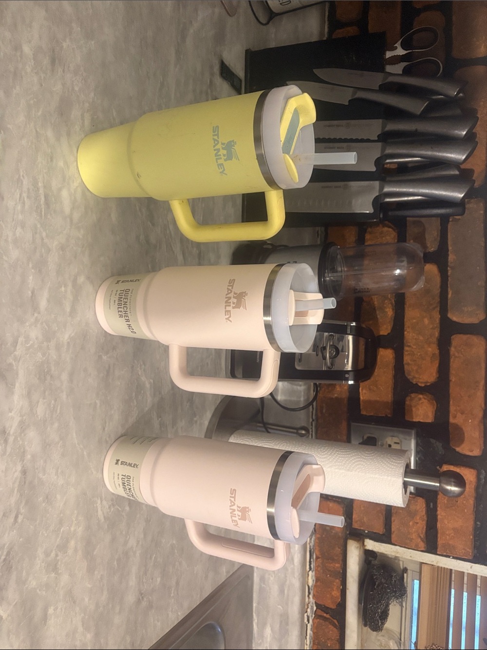 Stanley Travel Tumbler - Yellow and Cream
